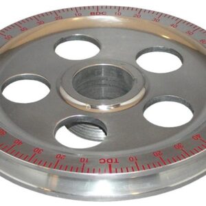 Polea aluminio roja